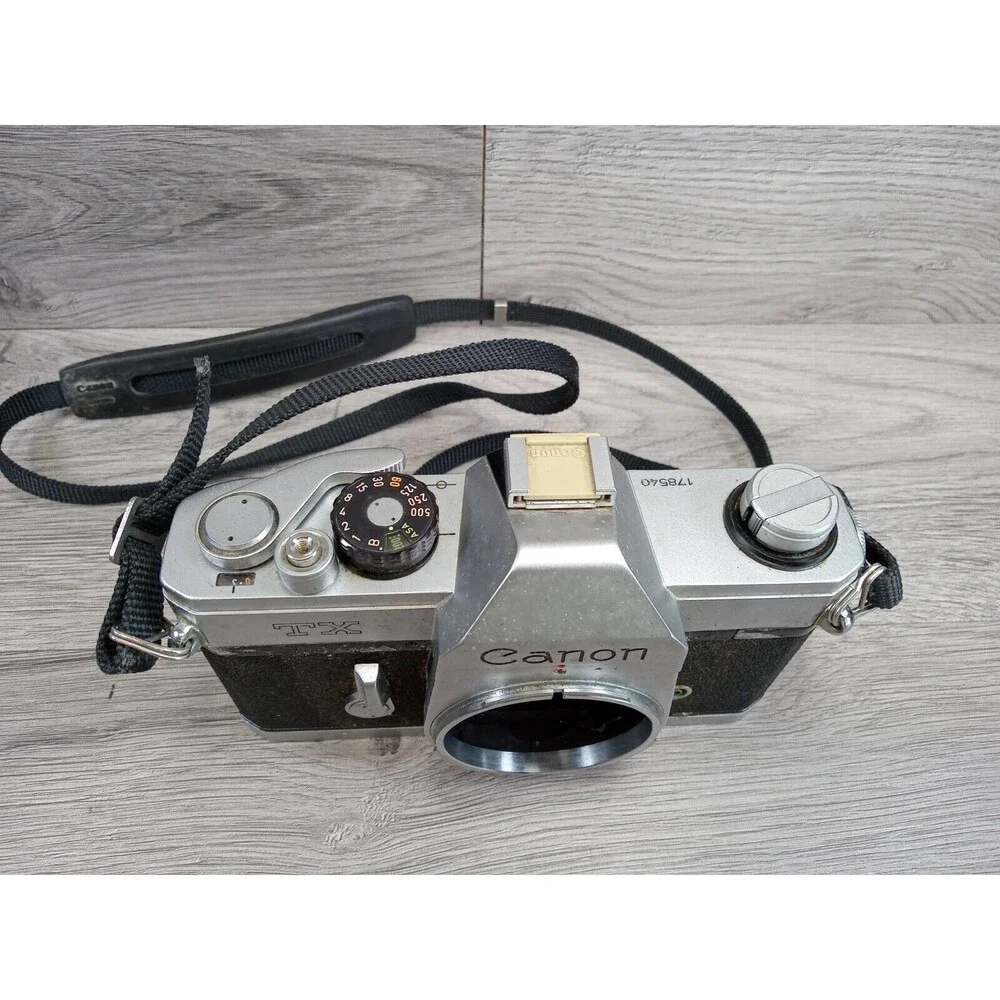 Vintage Canon TX 35mm SLR Film Camera Body Only Untested Parts Or Repair Japan